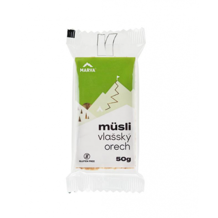 Müsli tyčinka  MÜSLI VLAŠSKÝ ORECH 50g MARVA