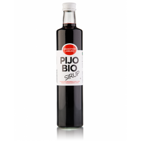 PijoBio sirup GRANÁTOVÉ JABLKO 500ml - bez pridaného cukru