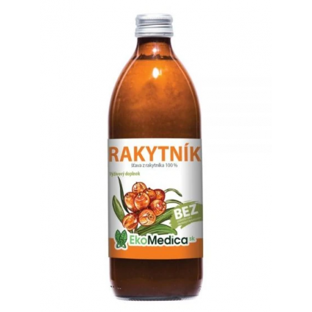 Rakytník – 100% šťava EkoMedica SK-  500 ml