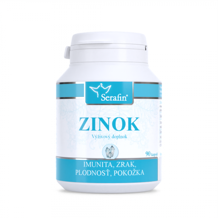 Zinok - prírodné kapsuly - 90 ks kapsúl - imunita, zrak, koža, plodnosť - Serafin